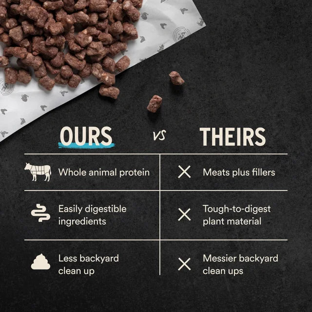 Vital Essentials Beef Crunchy Mini Nibs Freeze-Dried Raw Dog Food