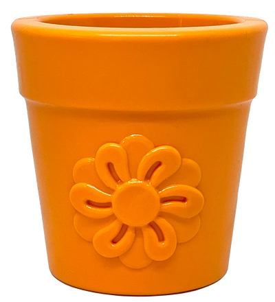 Sodapup Orange Flower Pot, Dog Toy