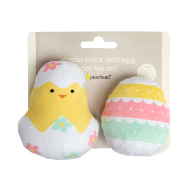 Pearhead Easter Chick & Egg Set, Cat Toy