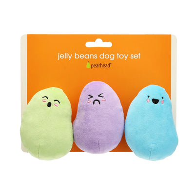 Pearhead Easter Jelly Beans 3-Pack, Dog Toy