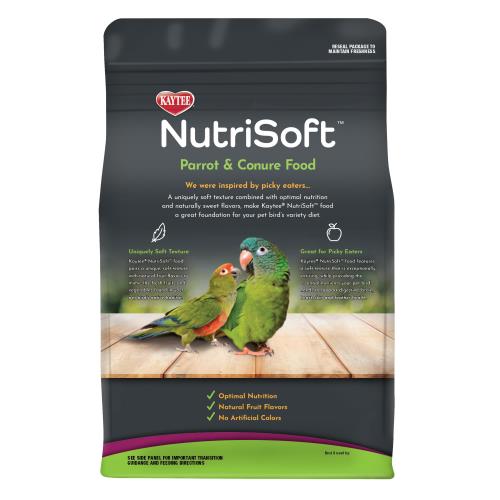 Kaytee Nutrisoft Parrot & Conure 3-lb, Bird Food