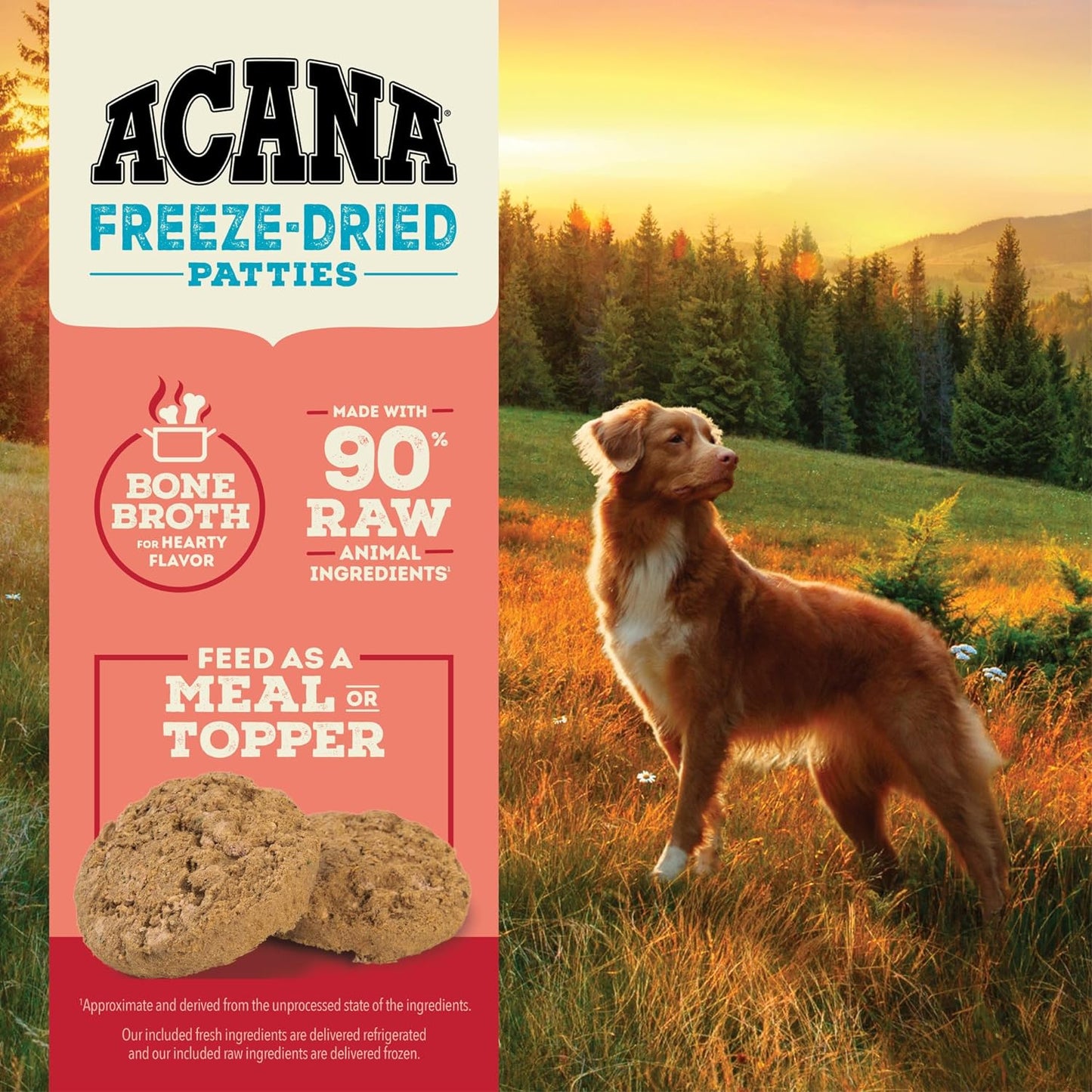 Acana Freeze-Dried Beef Patties 14-oz, Freeze-Dried Dog Food