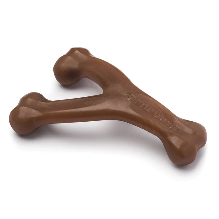 Benebone Giant Peanut Butter Wishbone, Dog Toy