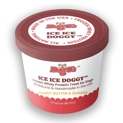 Dog-O'S Ice Ice Doggy Banana & Peanut Butter 3-oz, 4-Pack, Frozen Dog Treat