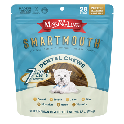 The Missing Link Petite/Extra Small Smartmouth™ Dental Chews For Dogs, 28-Count