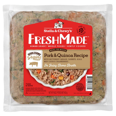 Stella & Chewy's Freshmade Pork & Quinoa 16-oz, Frozen Gently Cooked Dog Food