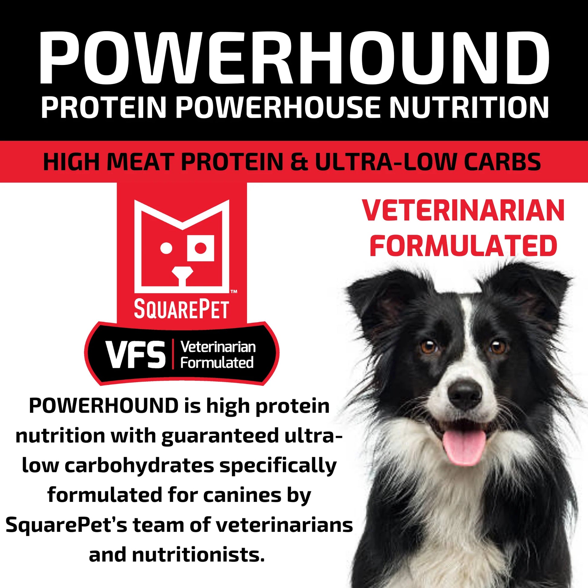 SquarePet VFS POWERHOUND Red Meat Dry Dog Food Anaheim Feed