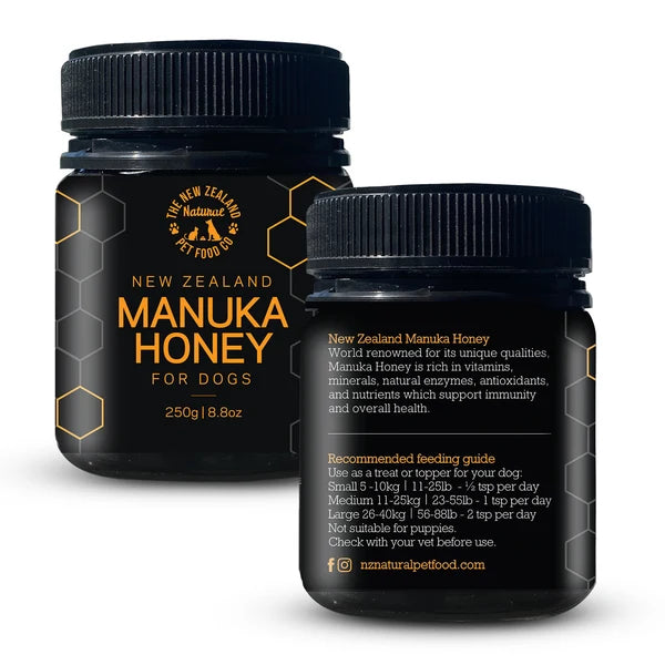 The New Zealand Natural Pet Food Co Manuka Honey, Dog Supplement, 8.8-oz Jar
