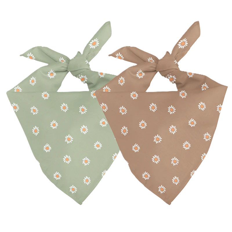 Dog Bandana Co. Daisy Dog Bandana Tie & Snap
