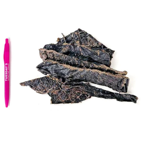 Tuesday's Natural Dog Company, Ostrich Kidneys, Dog Treat, 4-oz Bag