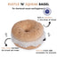 Chewffon Rustle N Squeak Bagel, Dog Toy