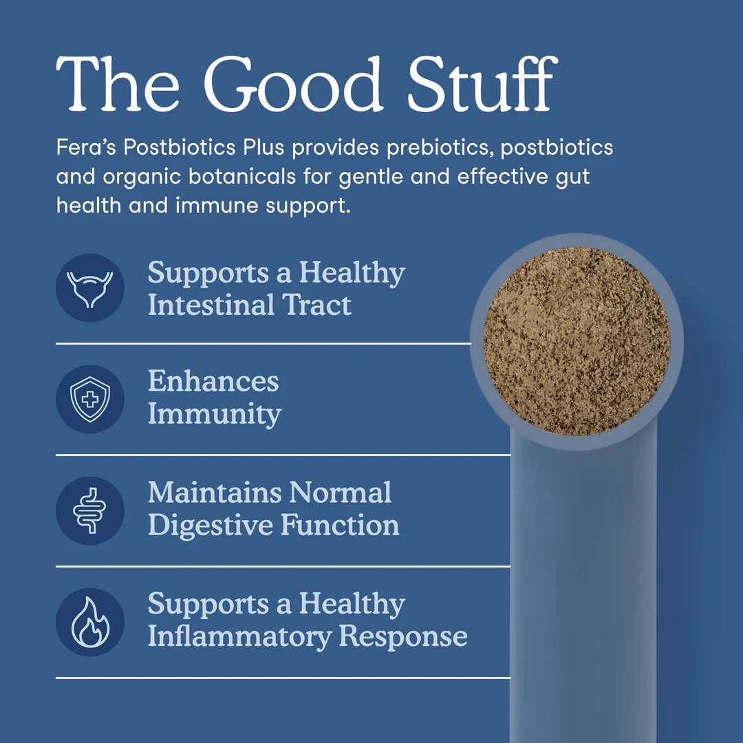 Fera Pets Postbiotics Plus For Dogs and Cats, Pet Supplement, 2.12-oz
