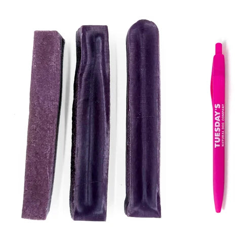 Tuesday's Natural Dog Company, Blueberry Yak Cheese - Medium, Single Dog Chew
