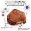 Chewffon Cinnamon Roll Squeaky Snuffle, Dog Toy