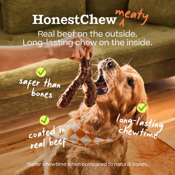 Woof Dog HonestChew Meaty YGnawt, Dog Treat