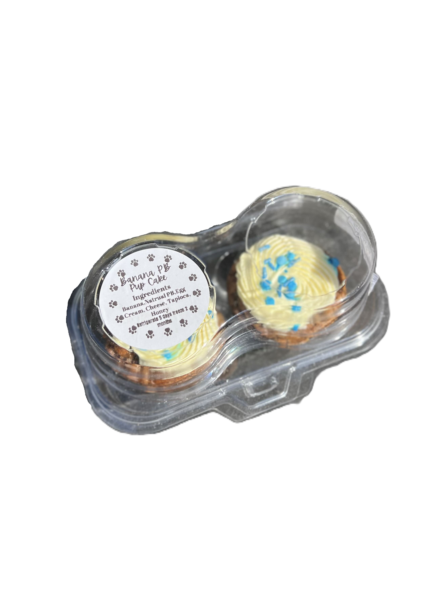 The Pup Gang Bakery, Banana PB Pup Cake, Dog Treat, 2-count