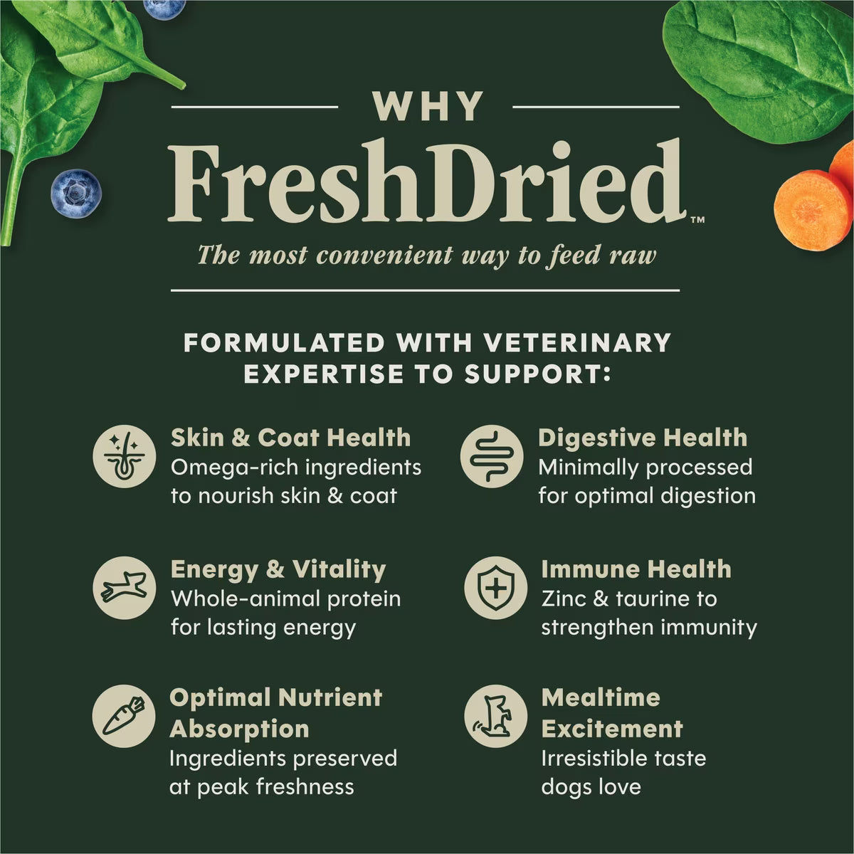 Instinct FreshDried Meal Blends Grain-Free Raw Beef & Orchard Blend, Freeze-Dried Dog Food
