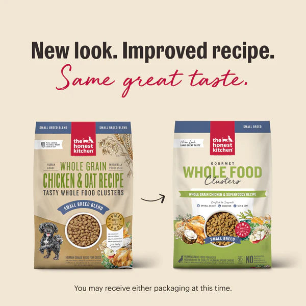 The Honest Kitchen Whole Grain Chicken Whole Food Clusters for Small Breeds, Dry Dog Food