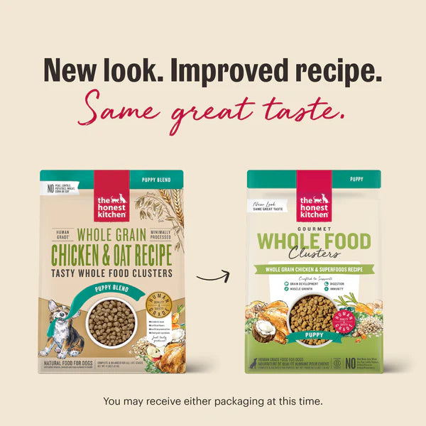 The Honest Kitchen Whole Grain Chicken Whole Food Clusters for Puppies, Dry Dog Food