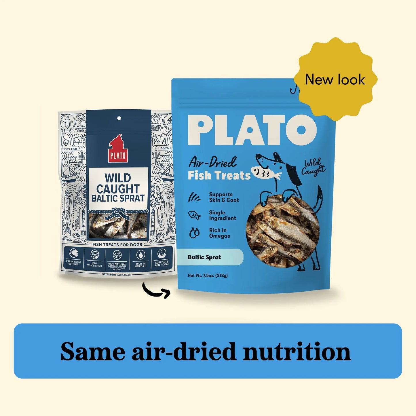 Plato Wild Caught Baltic Sprat, Dog Treats