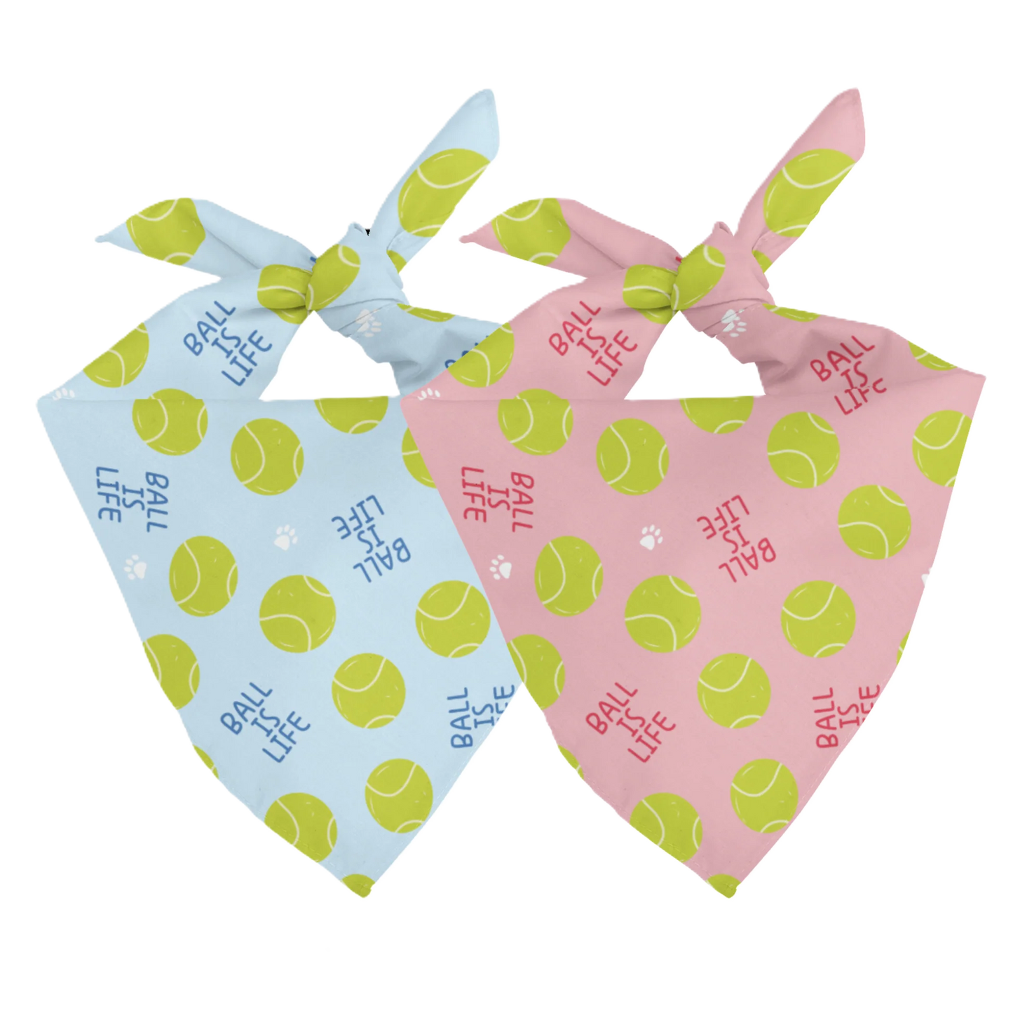 Dog Bandana Co. Ball Is Life Dog Bandana Tie & Snap