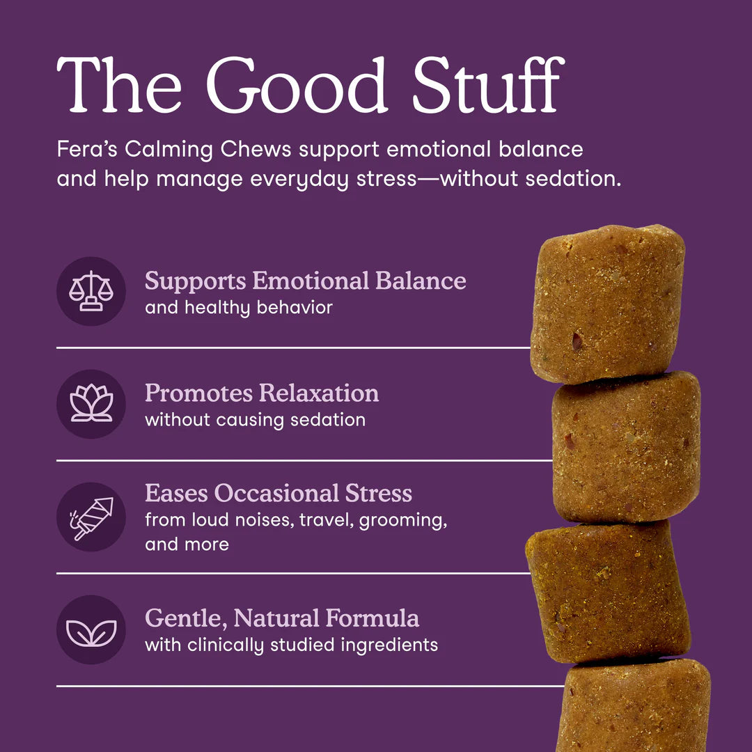Fera Pets Calming Soft Chews For Dogs, Pet Supplement, 30-count