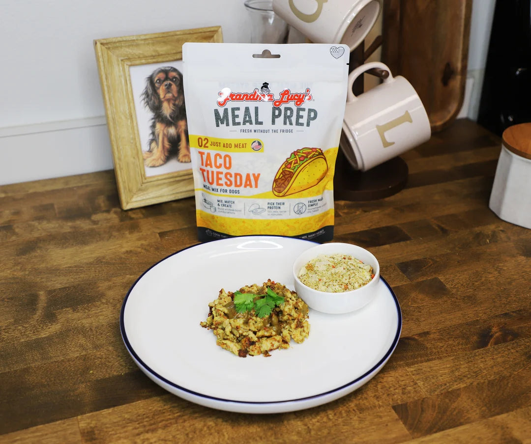 Grandma Lucy's Meal Prep Taco Tuesday, Freeze-Dried Dog Food, 8-oz Bag