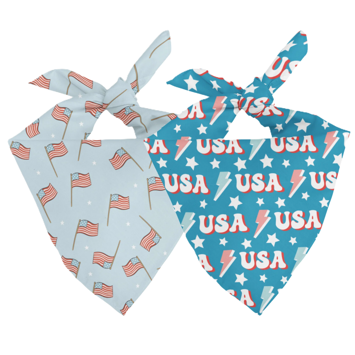 Dog Bandana Co. USA Dog Bandana, Tie & Snap