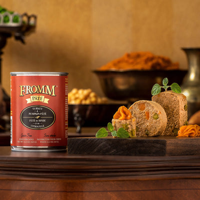 Fromm Turkey & Pumpkin Pâté, Wet Dog Food, 12.2-oz Case of 12