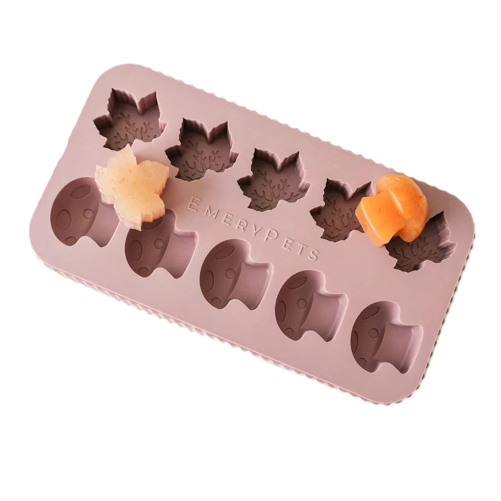 EmeryPets Maple Leaf + Mushroom Treat Mold