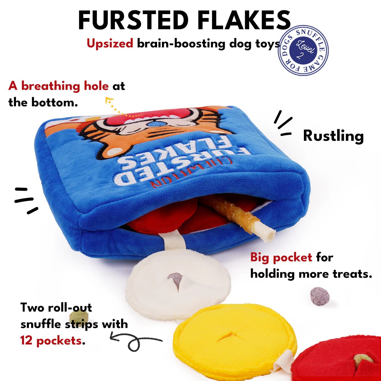 Chewffon Fursted Flakes, Dog Toy