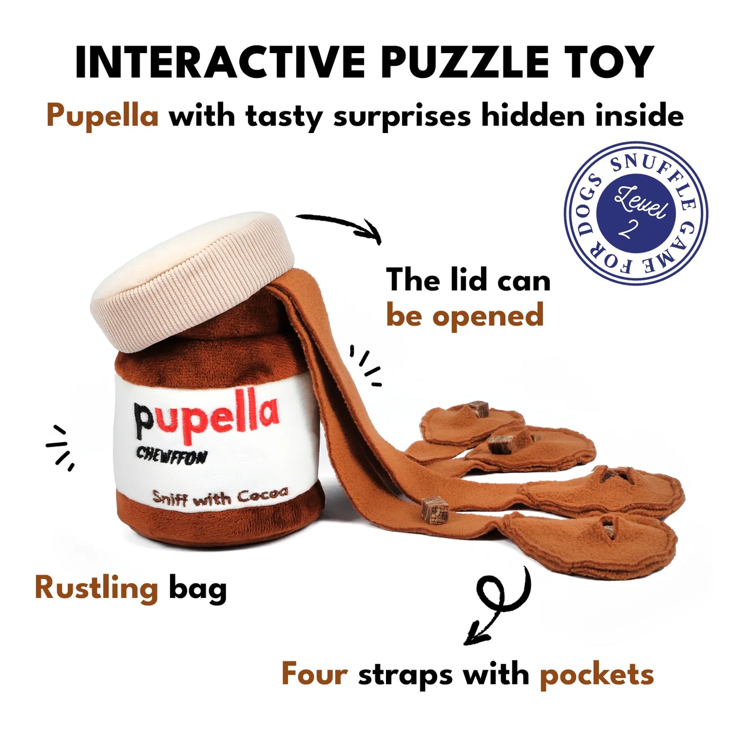 Chewffon Pupella Snuffle, Dog Toy