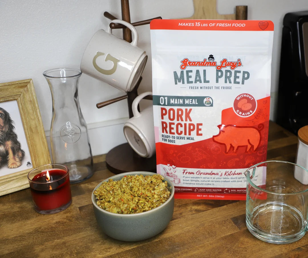 Grandma Lucy's Meal Prep Fresh 2.0 Pork, Freeze-Dried Dog Food, 3-lb Bag