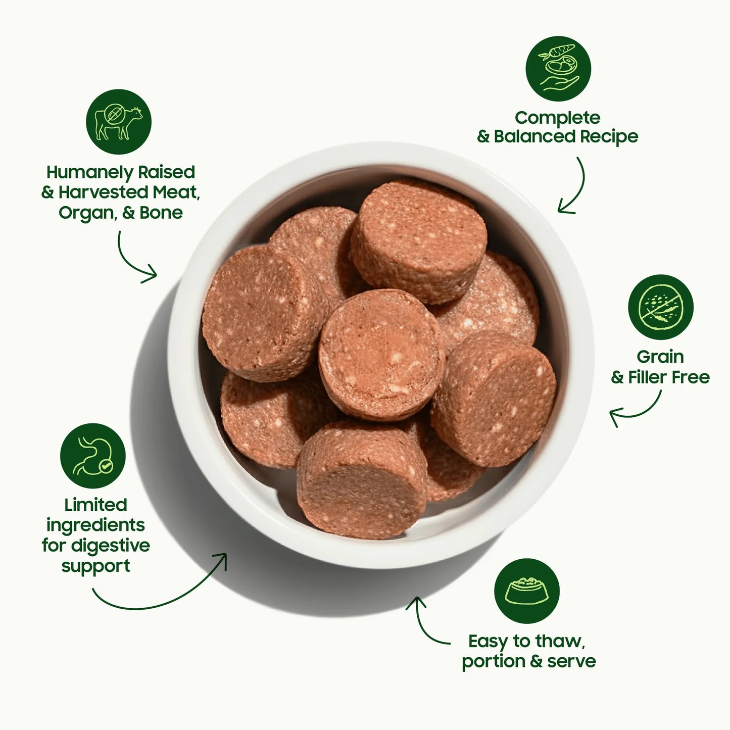 Smallbatch Frozen Raw Cat Food, Lambbatch Sliders, 3-lb Bag