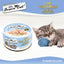 Fussie Cat Tuna with Pumpkin in Goat Milk Mousse & Shreds Kitten Recipe, Wet Cat Food, 2.47-oz Case of 24