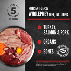 Orijen FreshPrey Turkey, Salmon & Pork Recipe, Frozen Dog Food