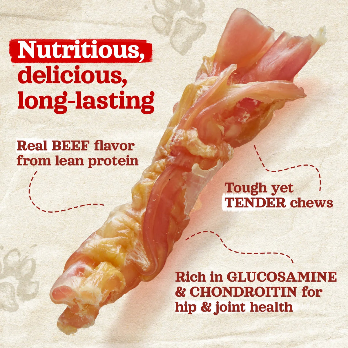 Natural Farm Beef Tendons, Dog Chews