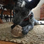 HuggleHounds Huggle-Hide Natural Leather Ball, Dog Toy