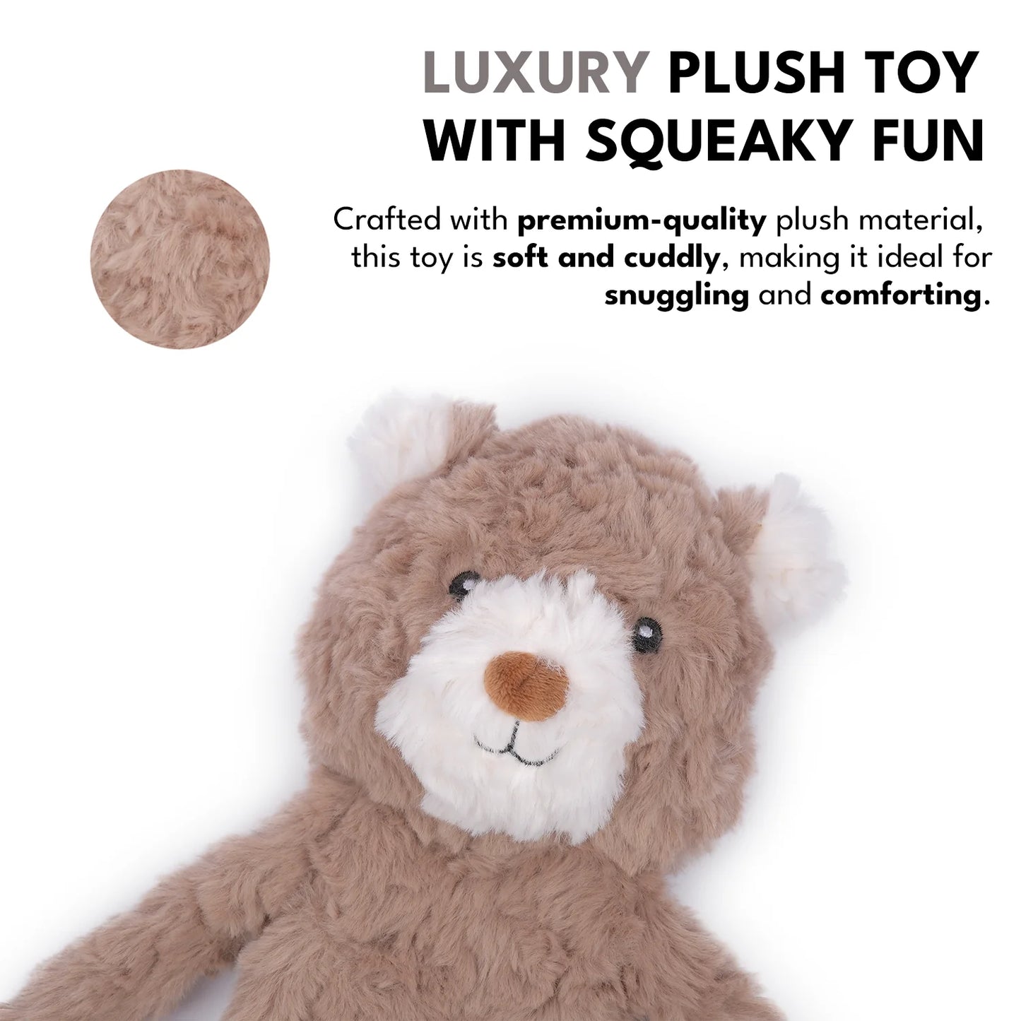 Chewffon Stuffless Bear, Dog Toy
