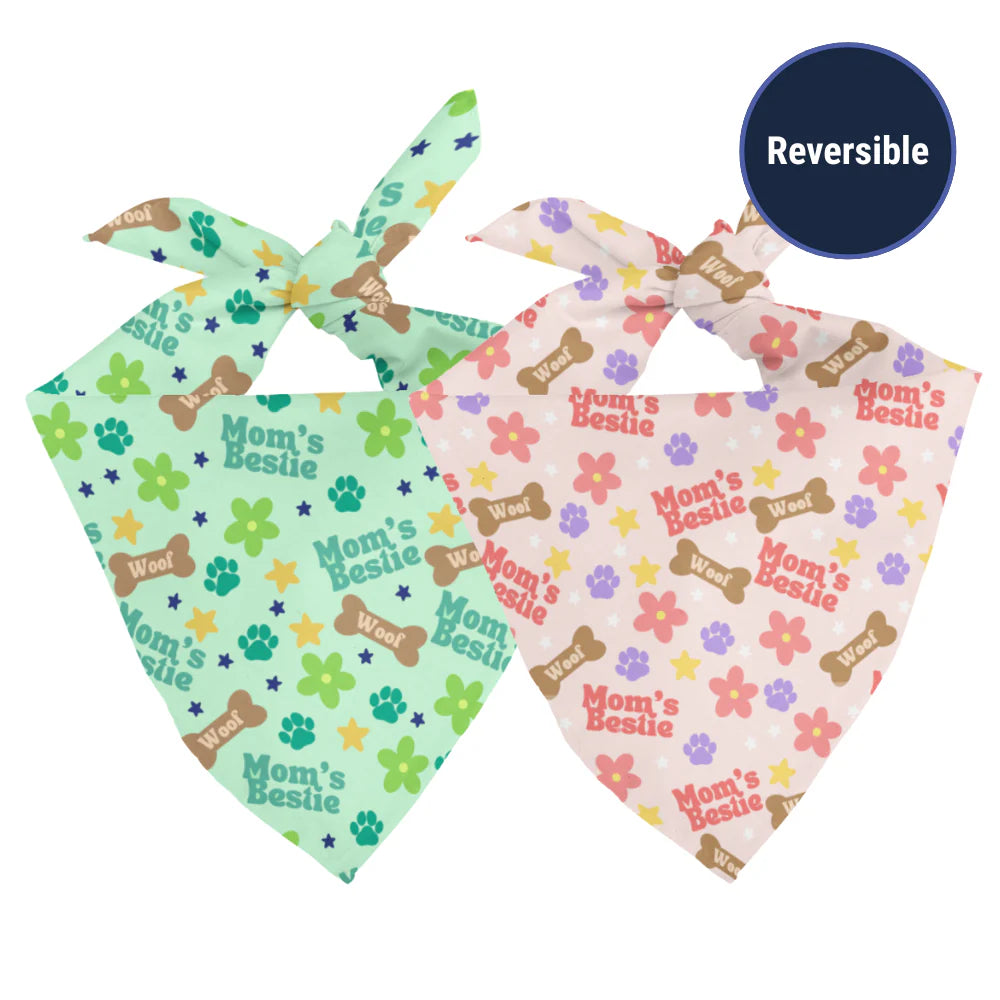 Dog Bandana Co. Mom's Best Friend Dog Bandana Tie & Snap