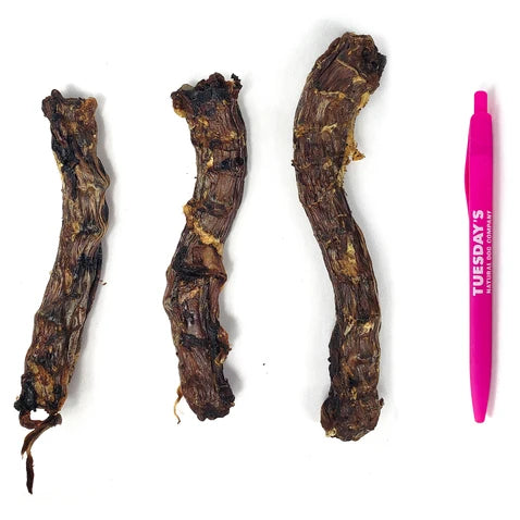 Tuesday's Natural Dog Company, Duck Necks, Dog Chew, 8-oz Bag