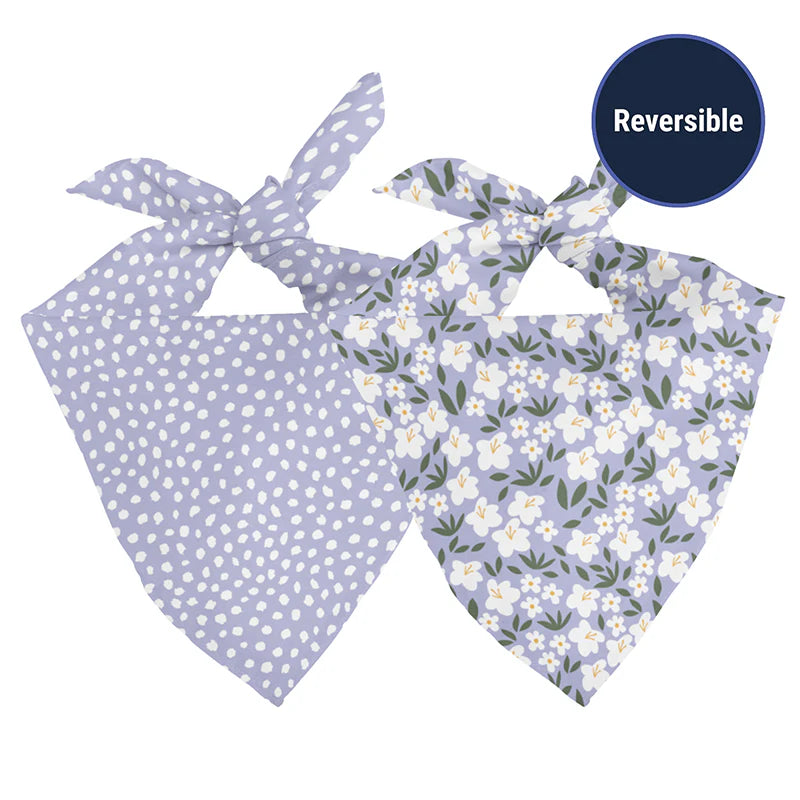 Dog Bandana Co. Lavender Dog Bandana Tie & Snap
