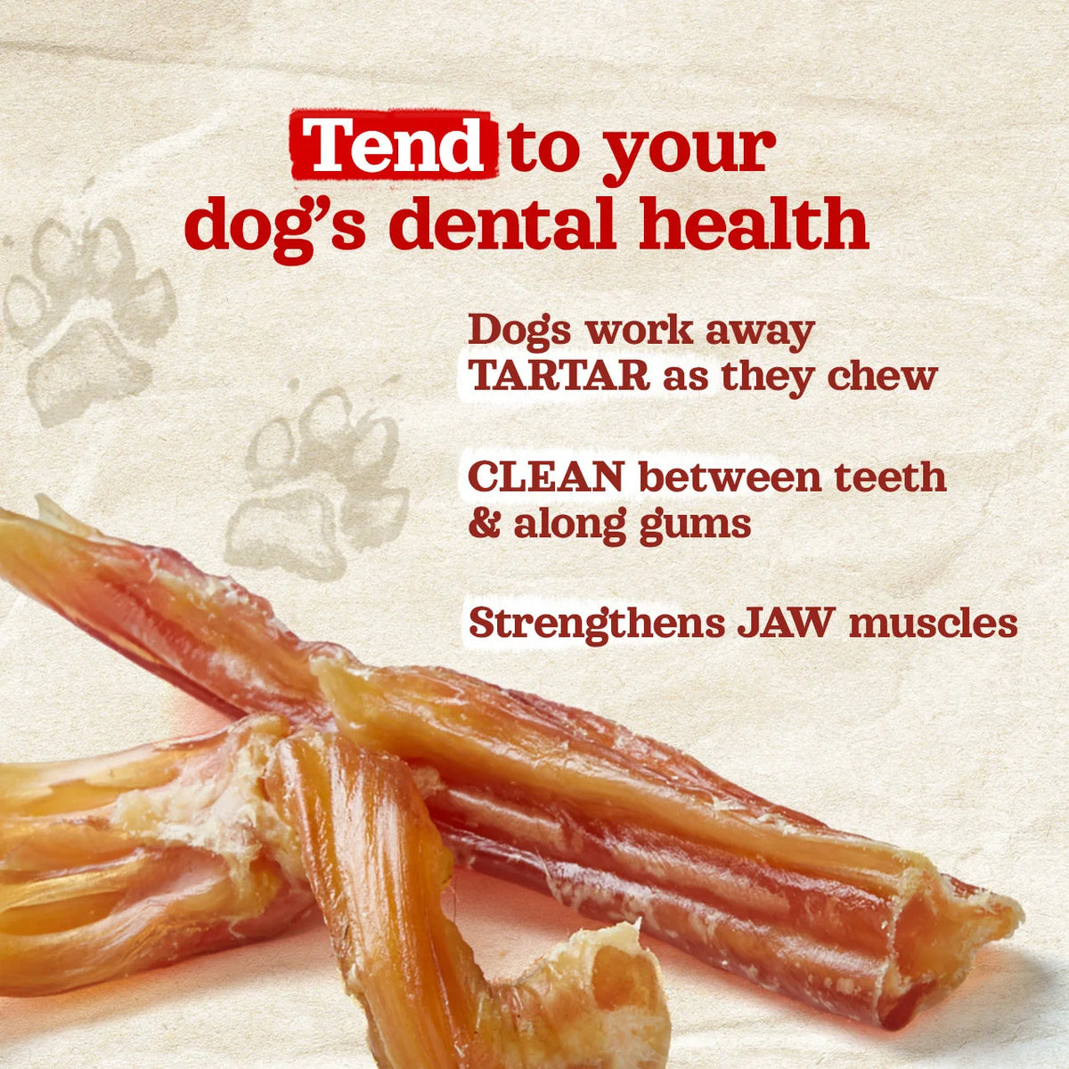 Natural Farm Beef Tendons, Dog Chews