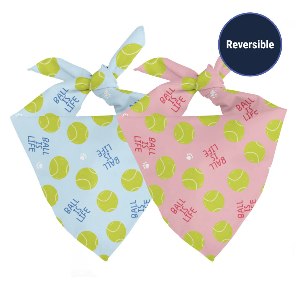 Dog Bandana Co. Ball Is Life Dog Bandana Tie & Snap