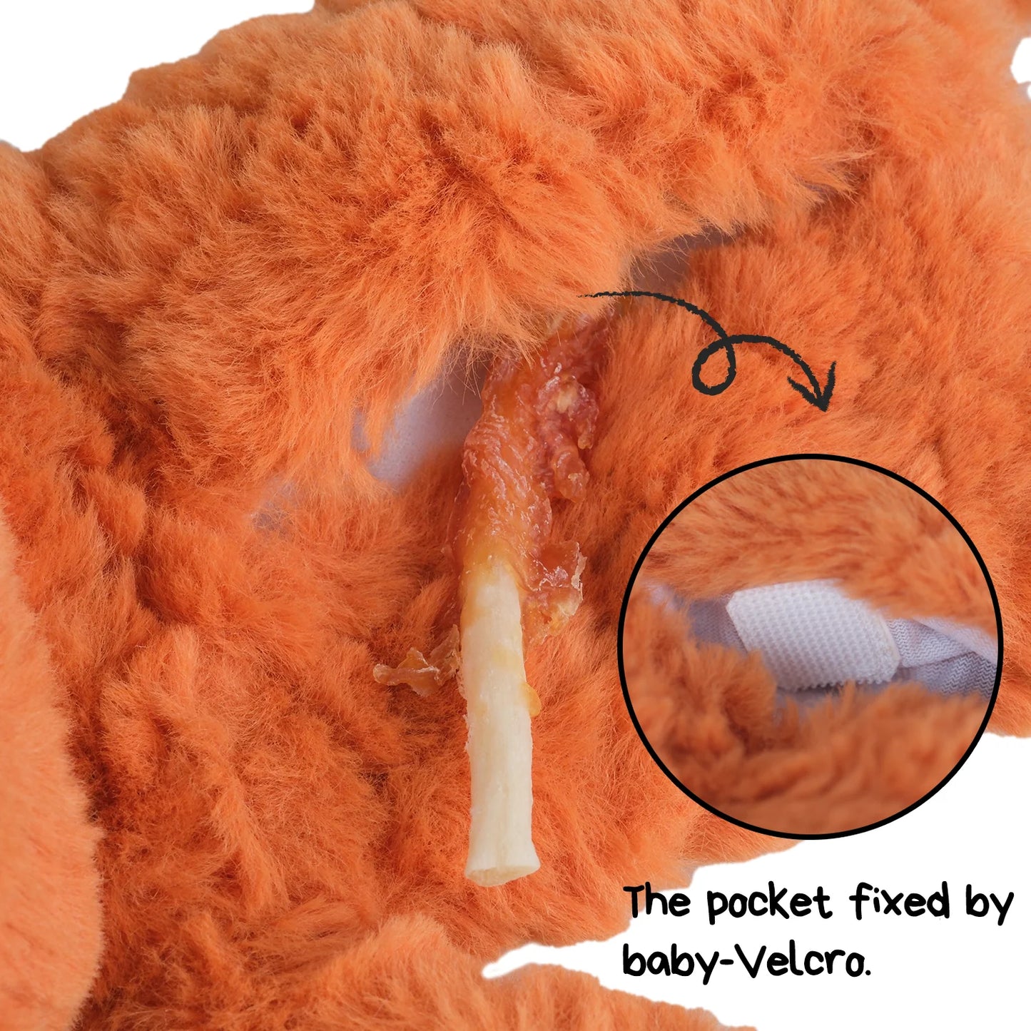 Chewffon Stuffless Fox, Dog Toy
