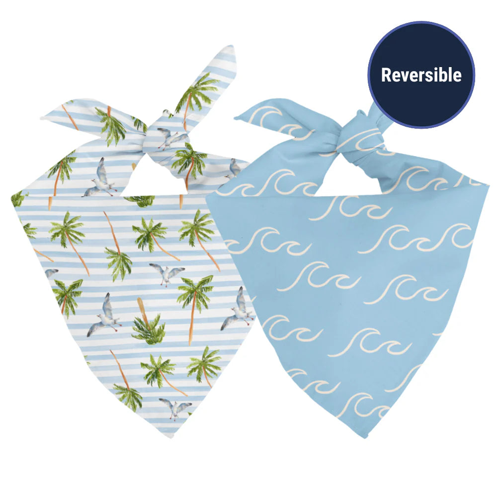 Dog Bandana Co. Shores Dog Bandana Tie & Snap