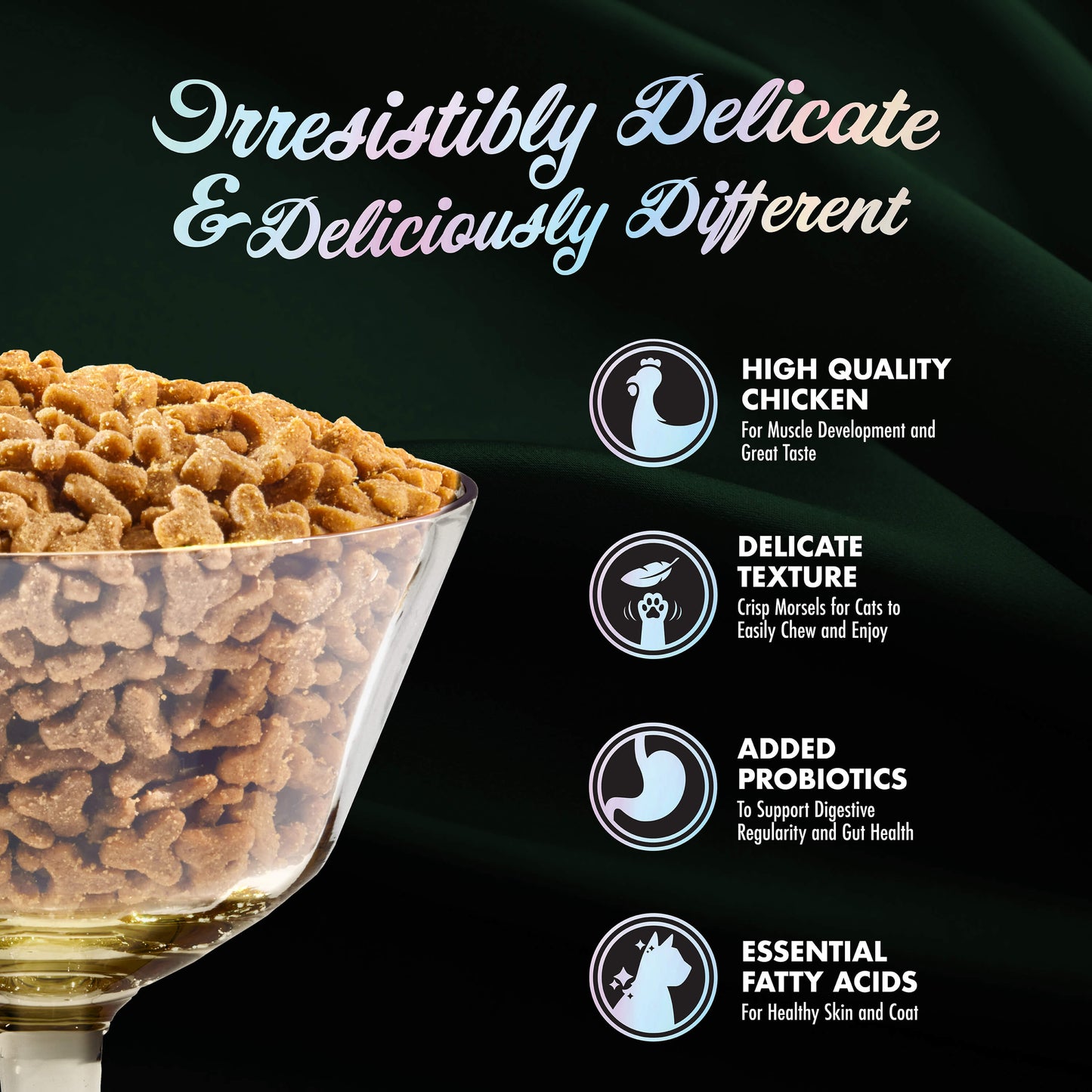 Fromm PurrSnickitty Chicken Delight Recipe, Dry Cat Food, 4-lb Bag