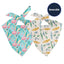 Dog Bandana Co. Summer Beach Dog Bandana, Tie & Snap