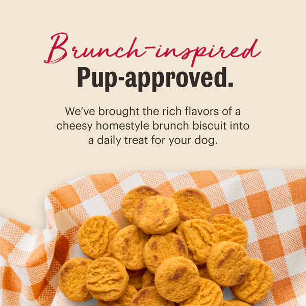 The Honest Kitchen Cheddar Biscuits, Biscuit Dog Treats, 3.5-oz Bag