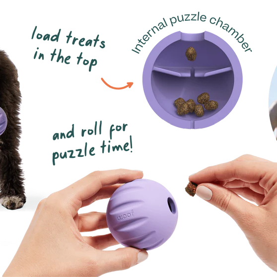 Woof Forager Flyball, Dog Toy